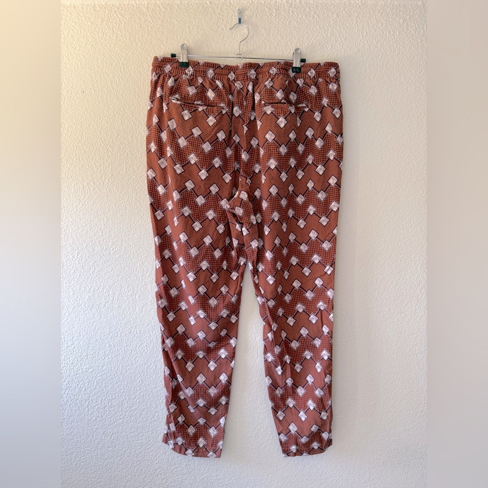 Tasso Elba Geometric Pattern Drawstring Casual Pa… - image 3